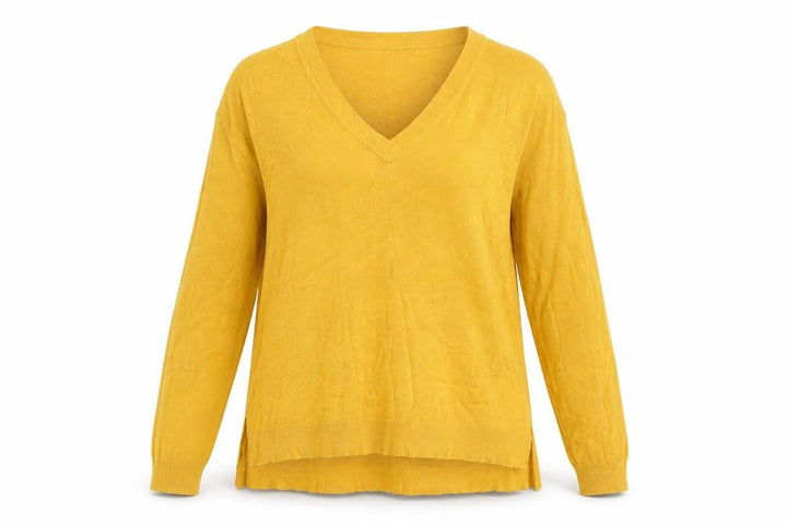 Nutmeg Womens Yellow Pullover Jumper Size 10