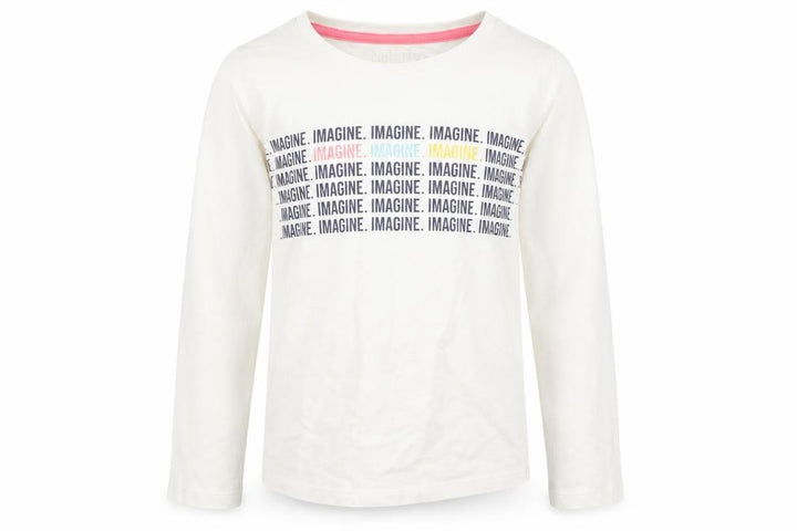 Nutmeg Girls White Basic T-Shirt Size 6-7 Years