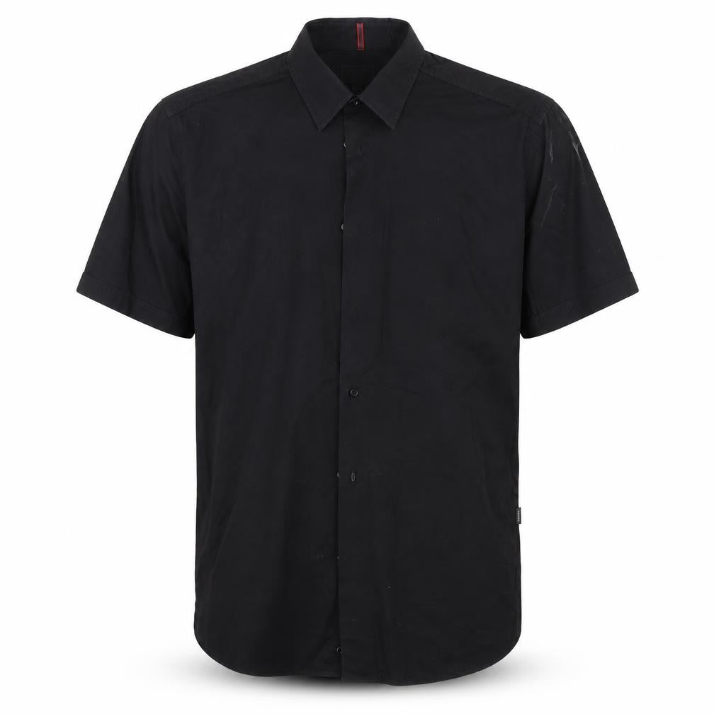 Front view of Mexx men’s black button-up, size M