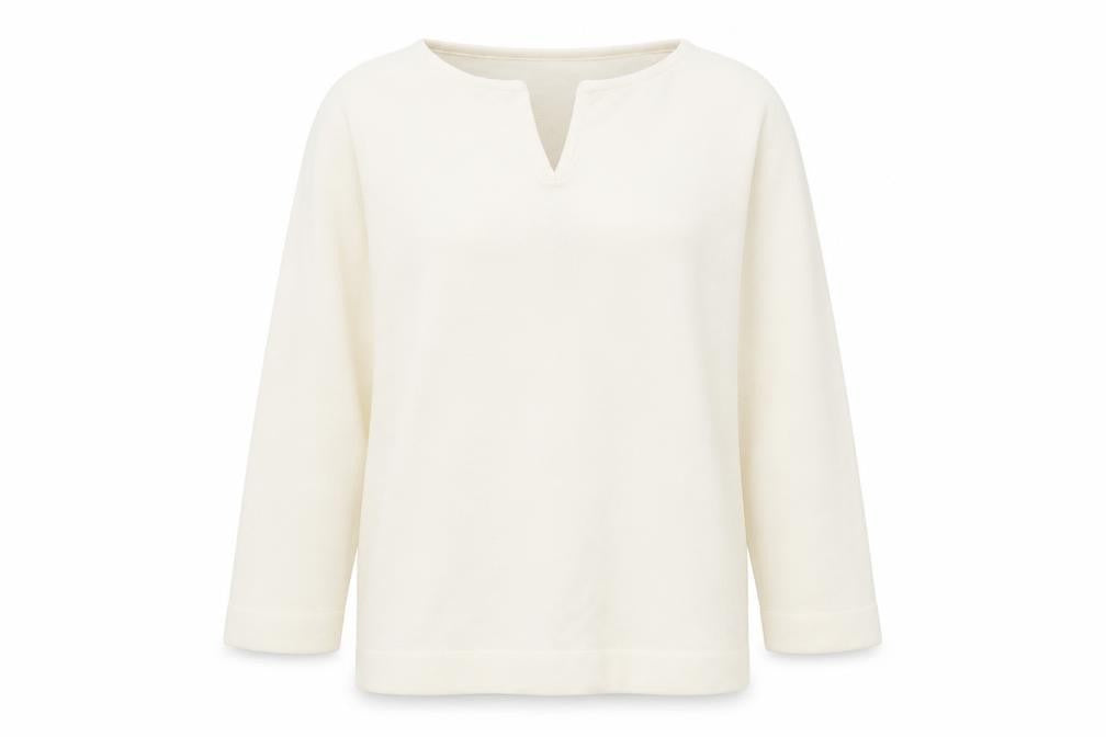 Front view of BHS women’s ivory jumper, size UK 14
