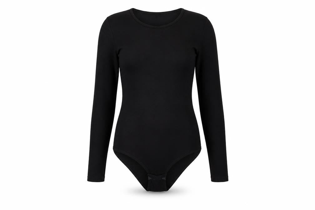 Front view of nbb women’s black jumpsuit one-piece, size L