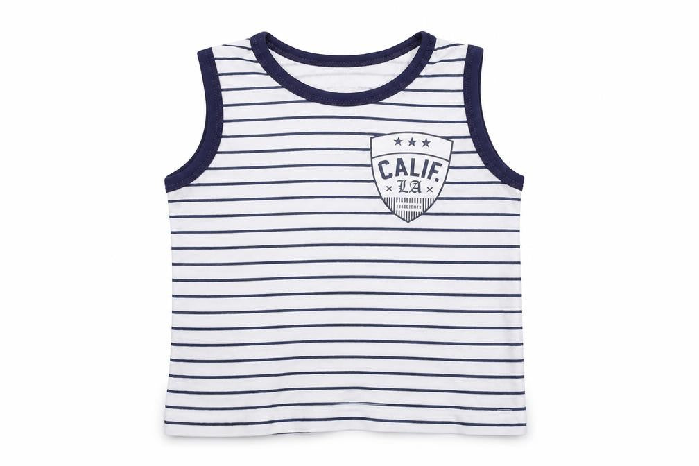 Front view of Primark girls’ white basic tank, size 3-4, years