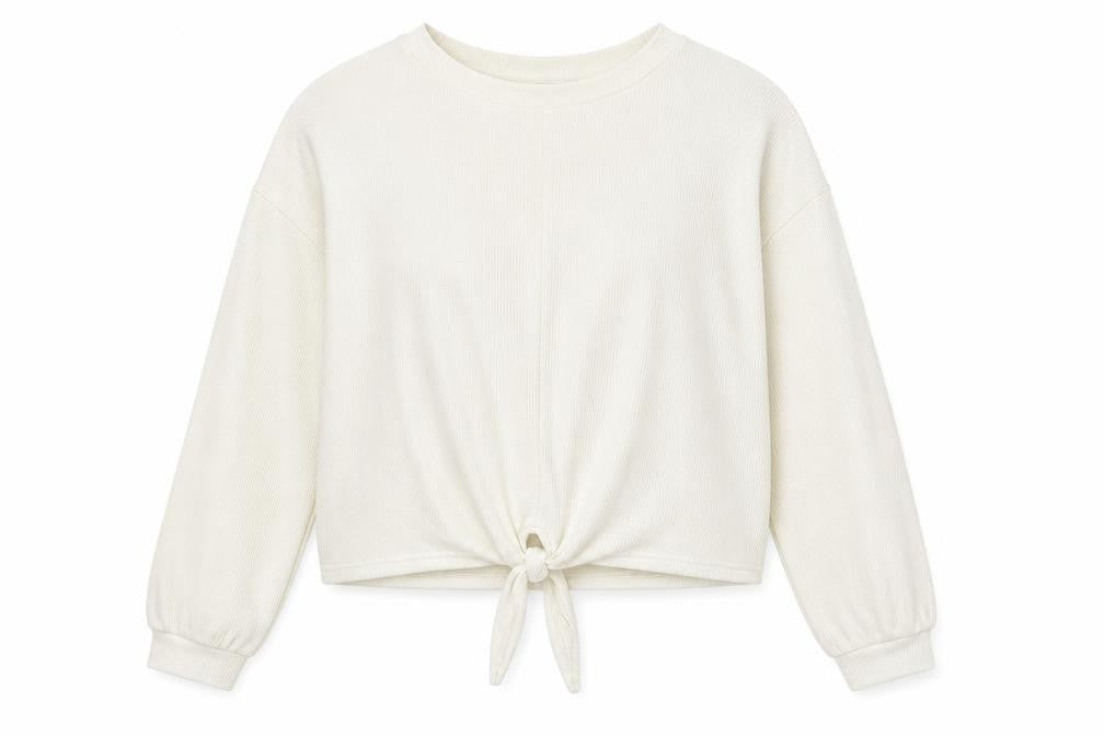 Front view of Primark women’s white jumper, size M