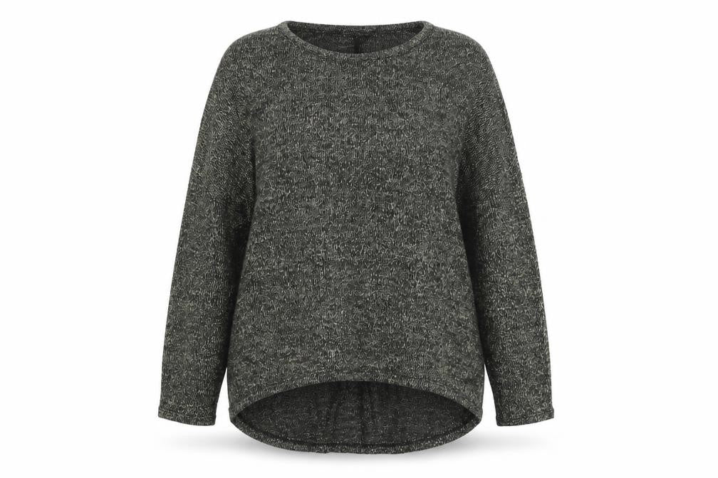 Front view of Atmosphere women’s grey jumper, size UK 18