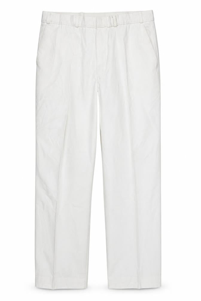 Front view of St Michael women’s white straight jeans, size UK 38, in, 32-inch leg - washable marks