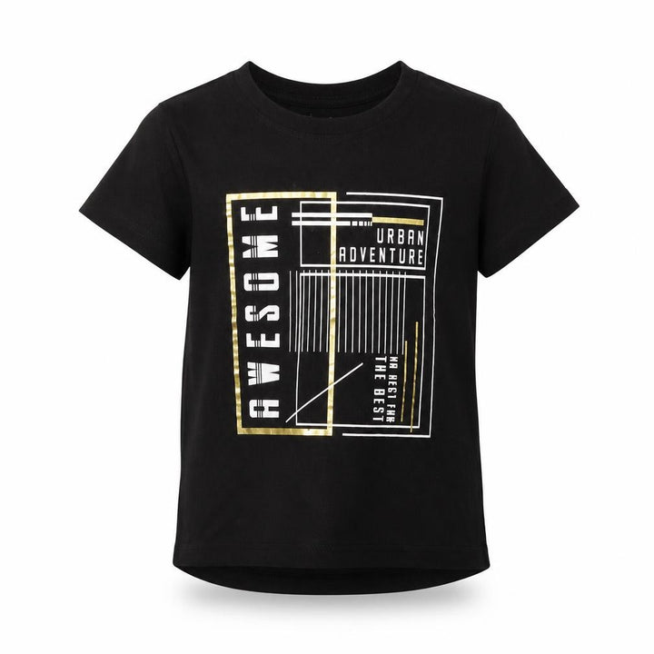 Nutmeg Girls Black Basic T-Shirt Size 6-7 Years