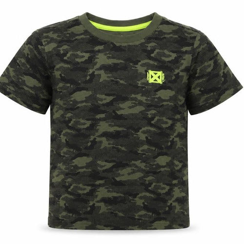 F&F Girls Green Geometric  Basic T-Shirt Size 5-6 Years