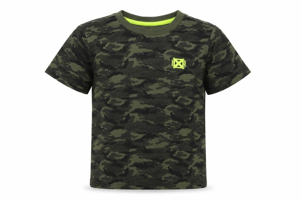 F&F Girls Green Geometric  Basic T-Shirt Size 5-6 Years