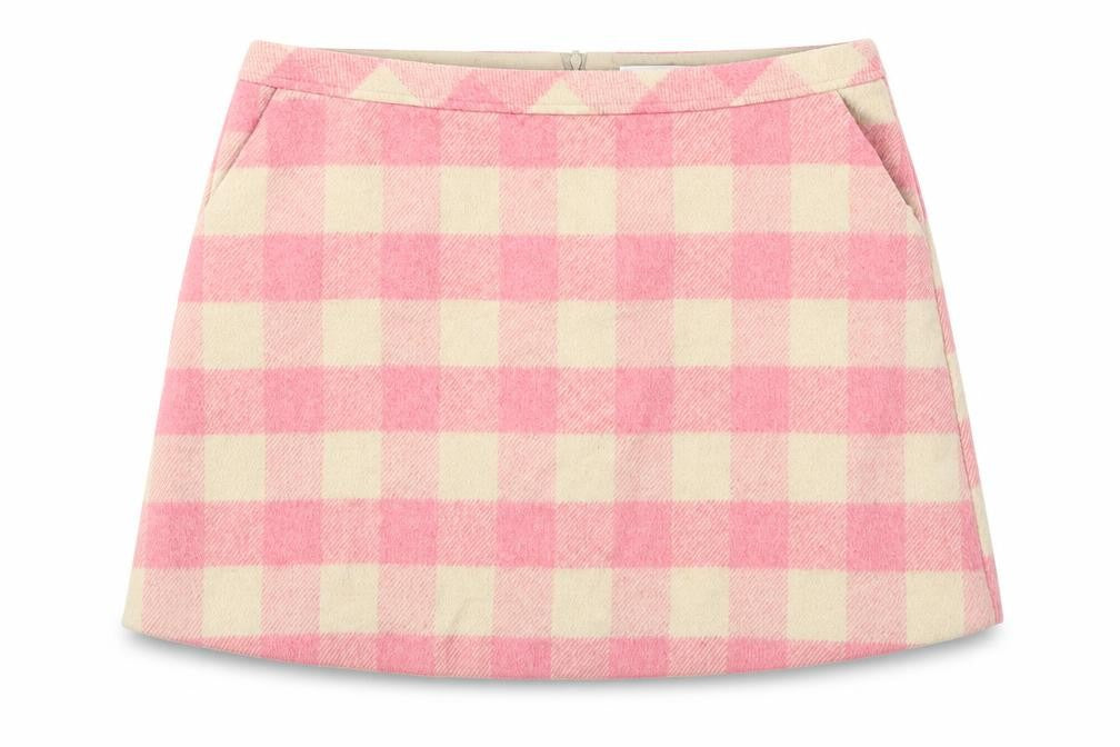 George  Womens Red Check  A-Line Skirt Size 36 in