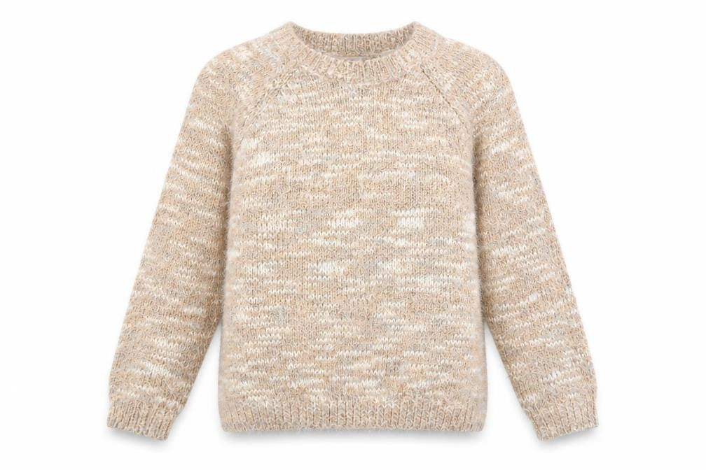 Front view of Next women’s gold jumper, size UK 14