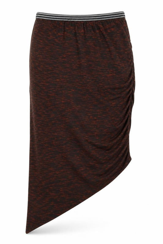 Front view of Glamourouse women’s brown bandage skirt, size UK 14