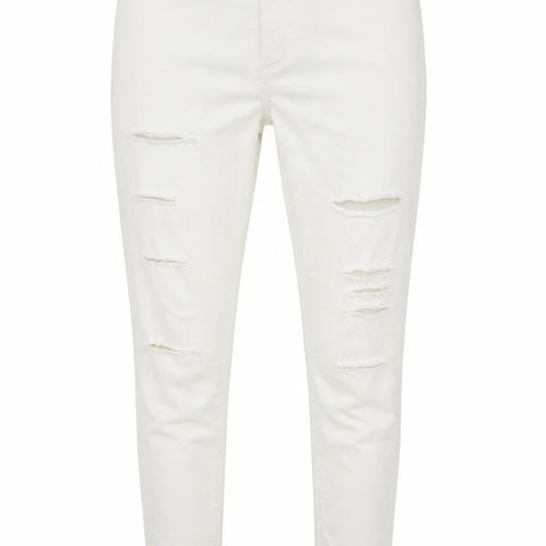 Topshop Womens White   Cropped Jeans Size 34 L24 in