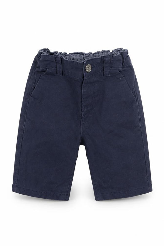Front view of Primark boys’ blue cargo trousers, size 12, months