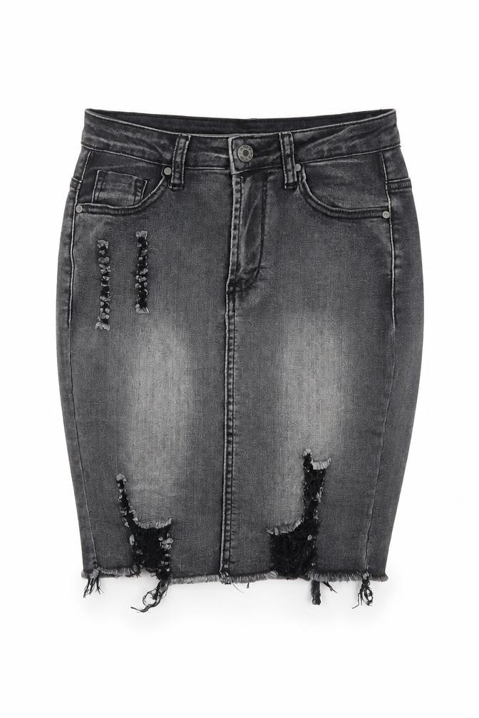 Girl vivi Womens Grey   A-Line Skirt Size 8
