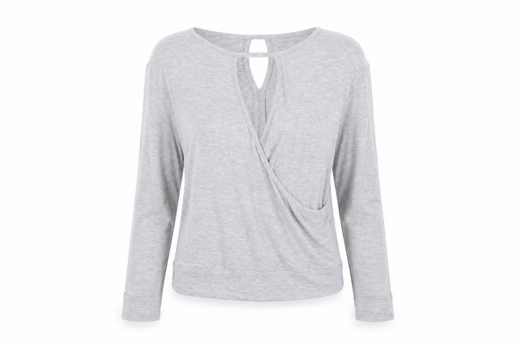 Front view of Next women’s grey basic blouse, size S