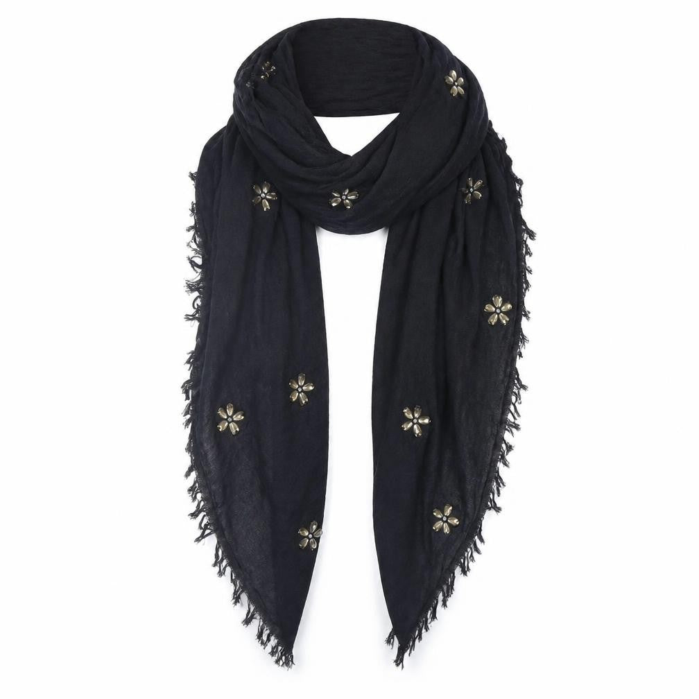 Front view of Next women’s black shawl/wrap