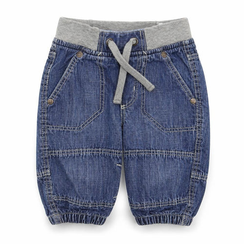 LOGG Baby Blue  Denim Sweatpants Jeans Size 3-6 Months
