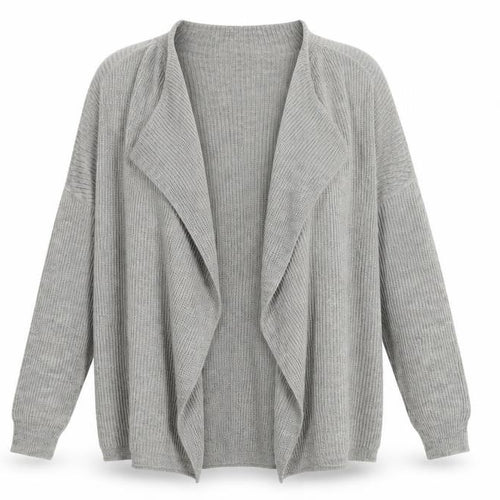 Noisy may Womens Grey  Knit Cardigan Jumper Size L