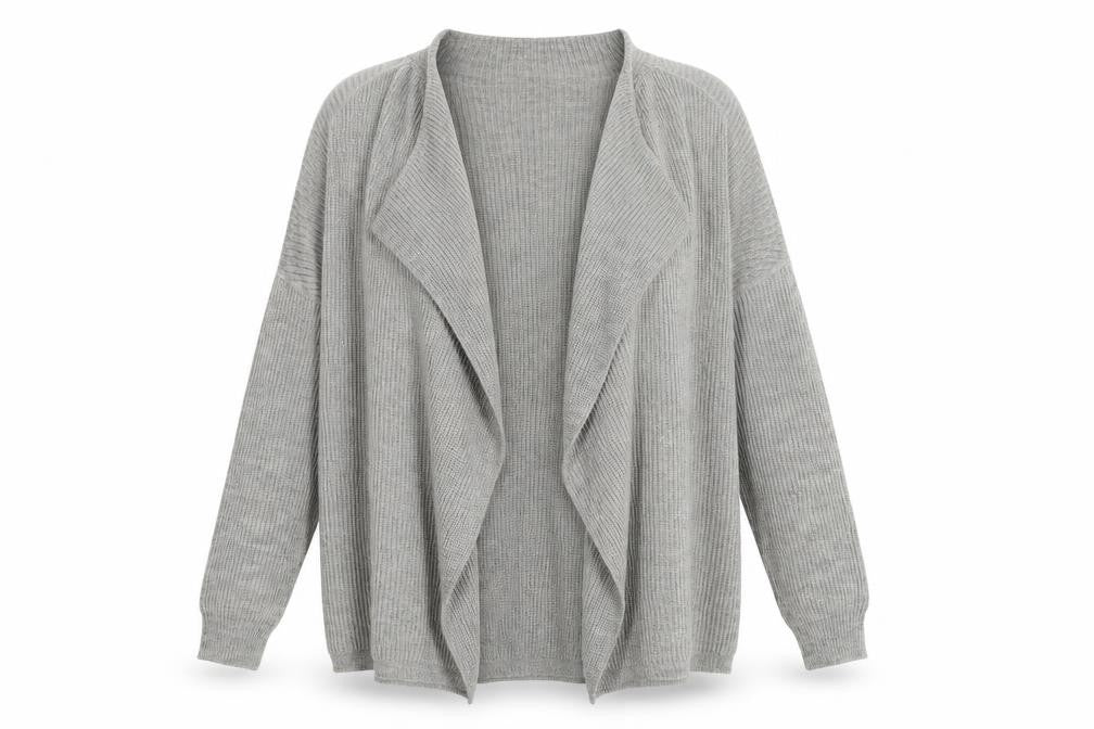 Noisy may Womens Grey  Knit Cardigan Jumper Size L