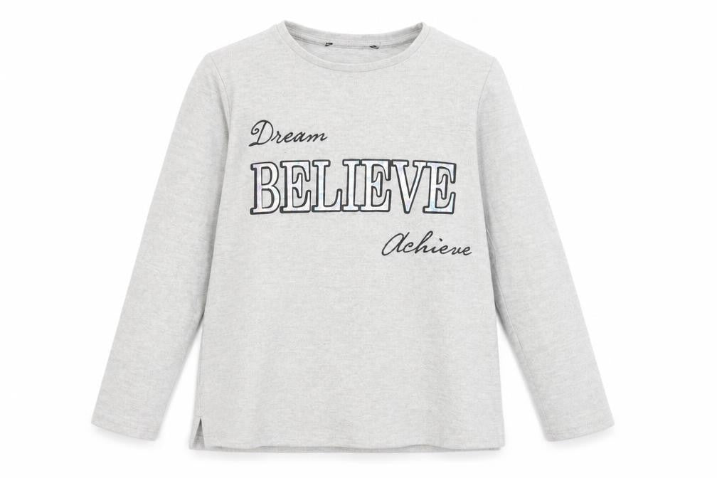George Girls Grey  Fleece Pullover Jumper Size 8-9 Years