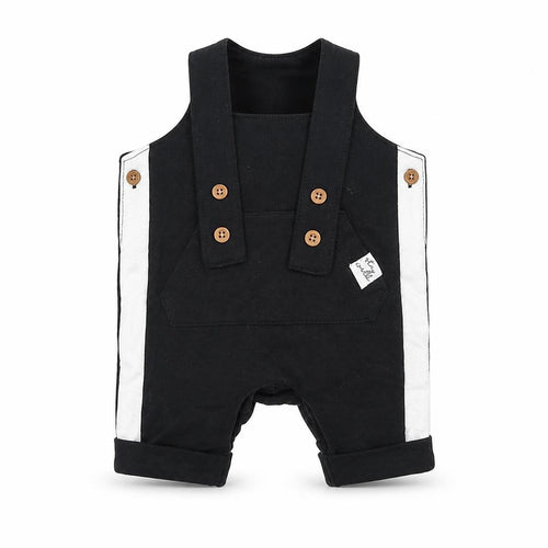 F&F Boys Black   Dungaree One-Piece Size 0-3 Months