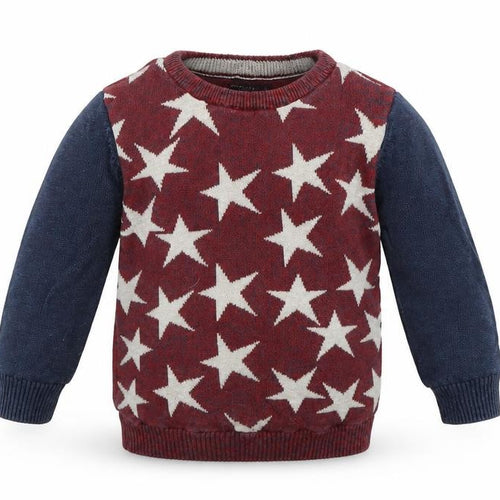 NEXT Baby Blue   Pullover Jumper Size 12-18 Months  - Stars