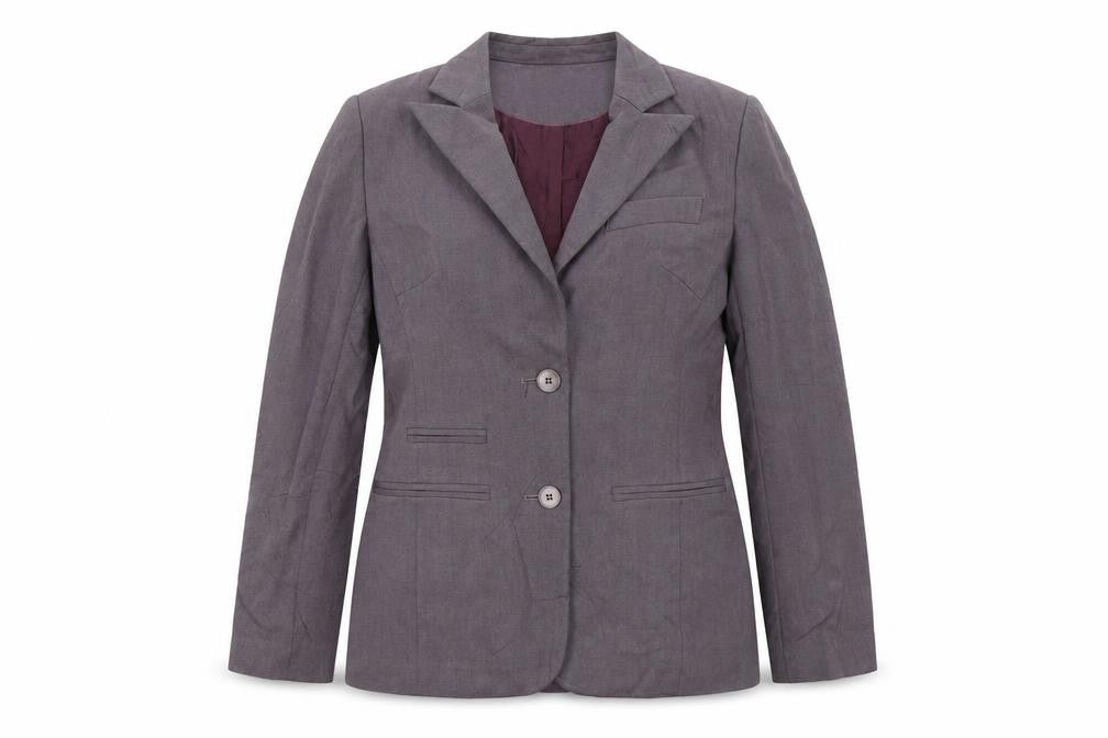 Front view of Next women’s purple jacket blazer, size UK 8