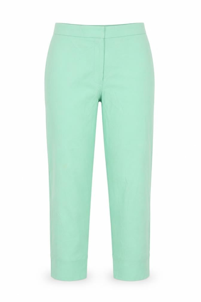 M&S Womens Green   Chino Trousers Size 8 L22 in