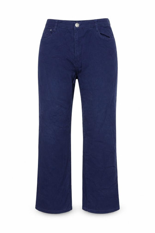 Front view of Sunbird women’s blue bootcut jeans, size UK 14, 24-inch leg