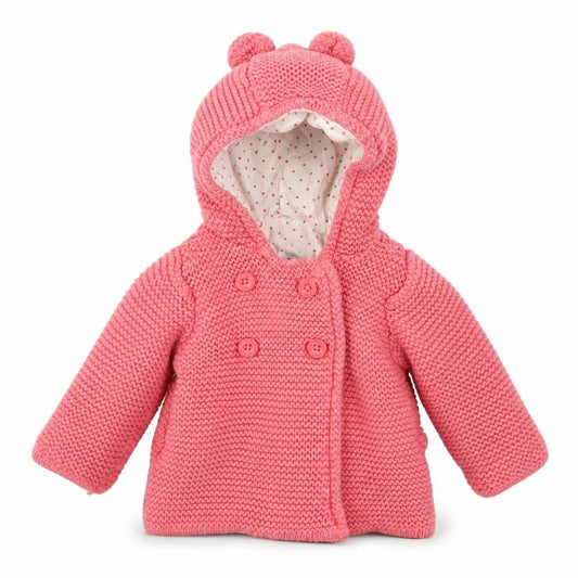 Front view of Preworn Pink Jacket, size 3-6, Months