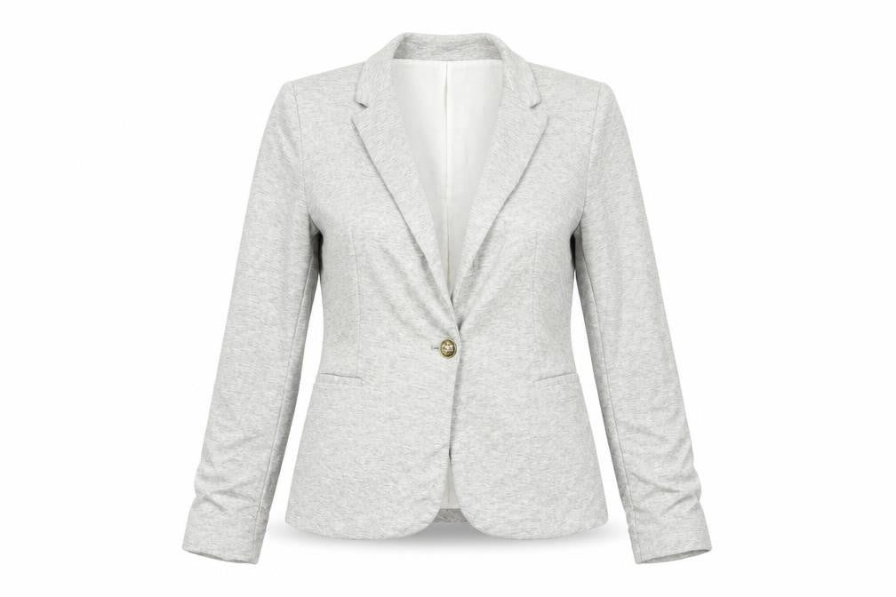 Front view of Zara women’s grey jacket, size M