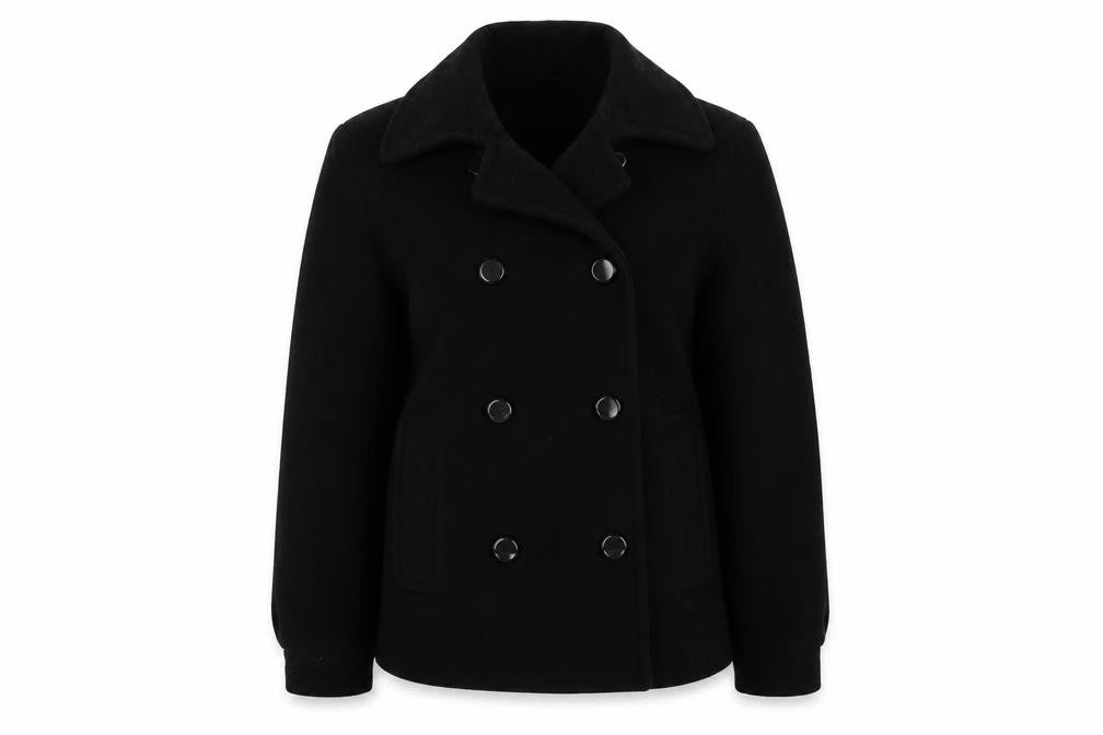 Front view of Wallis women’s black jacket, size UK 10