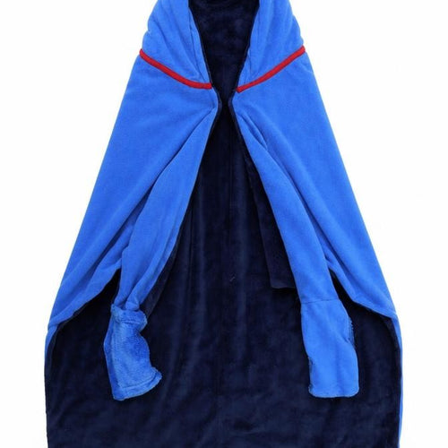 Preworn Girls Blue   Cape Jumper Size 11 Years