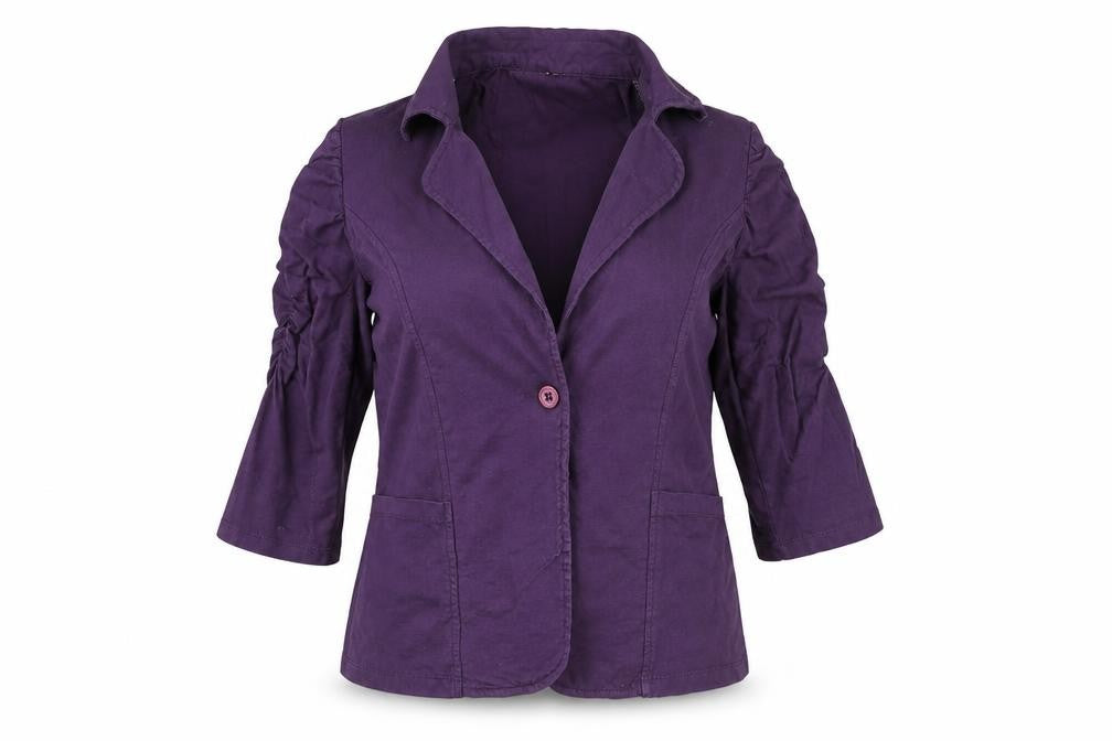 Elliza donatein Womens Purple   Jacket Coatigan Size L