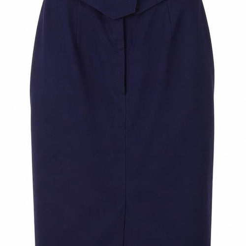 Perrie Womens Blue   Straight & Pencil Skirt Size 14  - belted