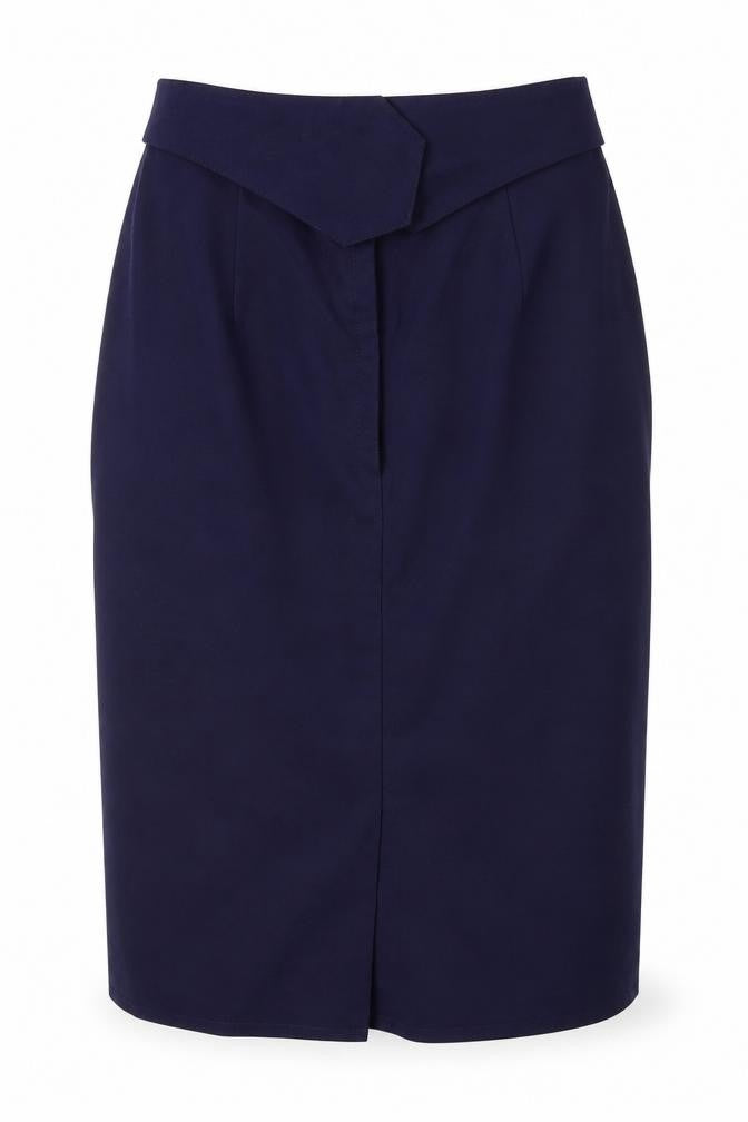 Perrie Womens Blue   Straight & Pencil Skirt Size 14  - belted