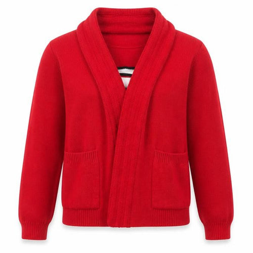 Beaumonde Womens Red  Knit Cardigan Jumper Size S  - Top and cardigan in one