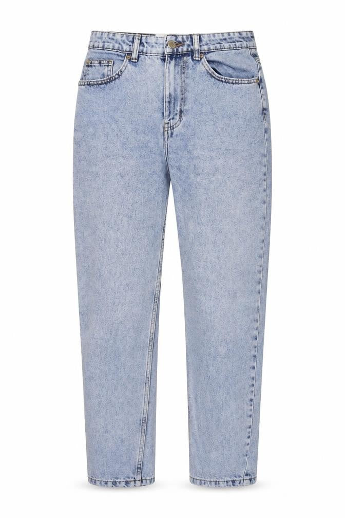 DenimCo Womens Blue  Denim Straight Jeans Size 8 L26.5 in