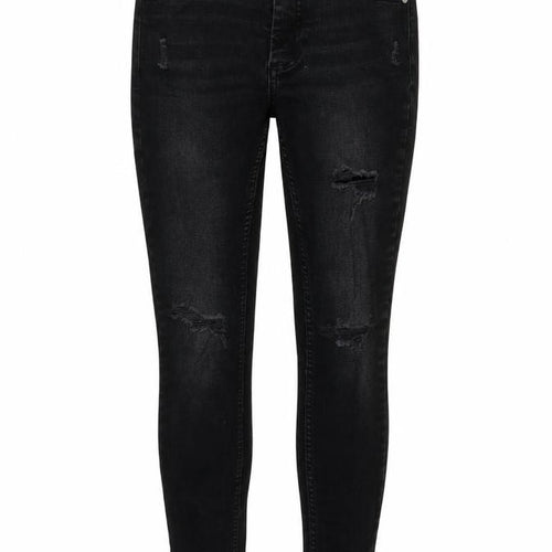 DenimCo Womens Black  Denim Skinny Jeans Size 6 L27 in