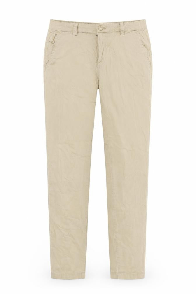 Pull&Bear Womens Beige Chino Trousers Size 8 L28 in