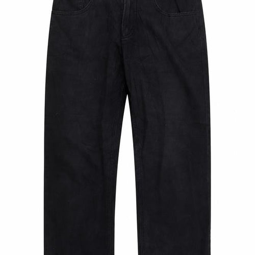 Lemmi Mens Black  Denim Straight Jeans  L26 in