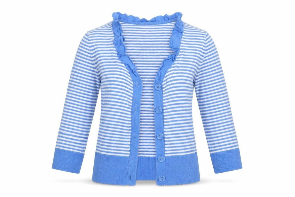 Red Herring Womens Multicoloured Striped  Cardigan Jumper Size 12