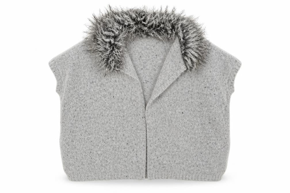 Primark Girls Grey   Cardigan Jumper Size 6-7 Years