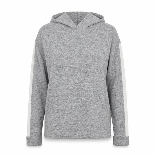 Front view of Boohoo women’s grey jumper, size UK 12
