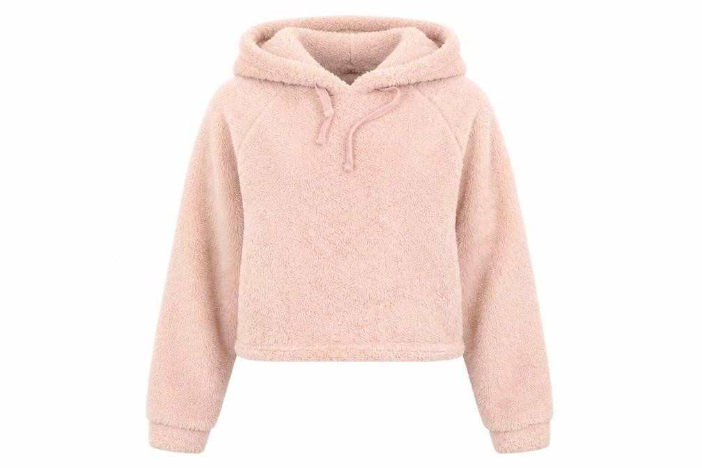 Front view of Select women’s pink jumper, size XS, - lounge jumper