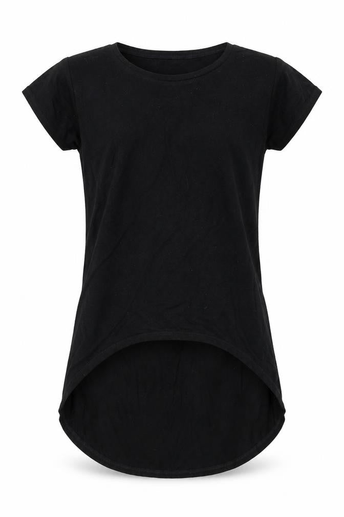 E-vie Girls Black   Basic T-Shirt Size 9-10 Years