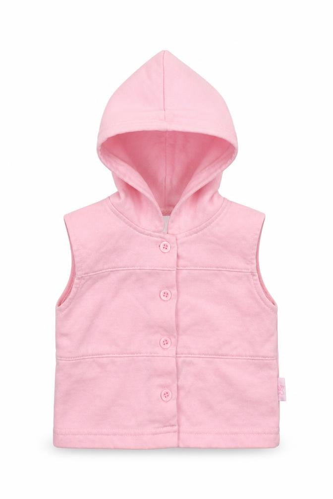 Mini Chic Girls Pink   Gilet Jacket Size 0-3 Months