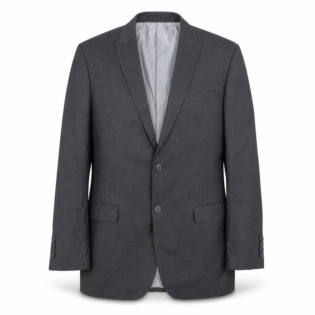 Front view of Greenwoods men’s grey jacket suit jacket, size 42