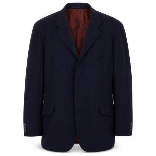 Front view of Hyphen men’s blue jacket blazer, size 40