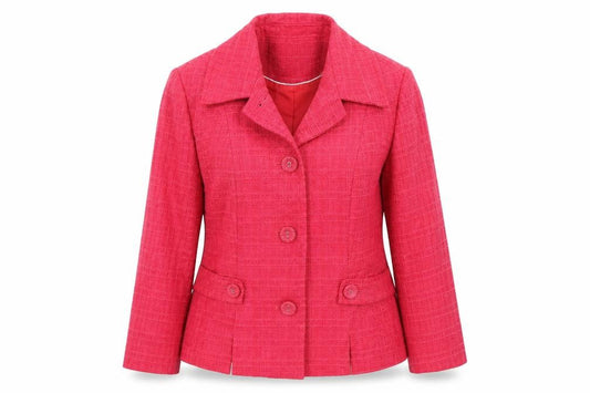 Front view of Next women’s pink jacket blazer, size UK 12